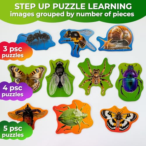 QUOKKA Toddler Puzzles Ages 24 Large Floor Puzzles for Kids 35 8 Realistic Animal Shapes Extra Thick Cardboard Preschool Learning Game 40 Big Piece Gift for Toddlers 13 Years Old - Image 5
