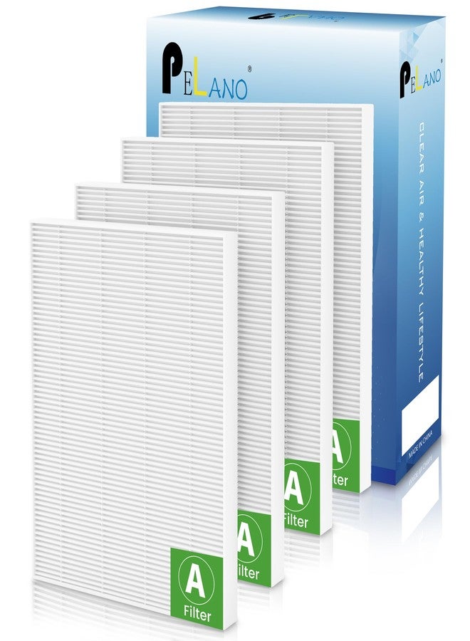 Pelano فلاتر بديلة 115115 C535 لأجهزة تنقية الهواء Winix PlasmaWave C535، 5300، 6300، 5300-2، 6300-2، P300، 9000، 5000، 5000B، فلتر Winix مقاس 21 A - عبوة من 4 فلاتر HEPA فقط - Image 1
