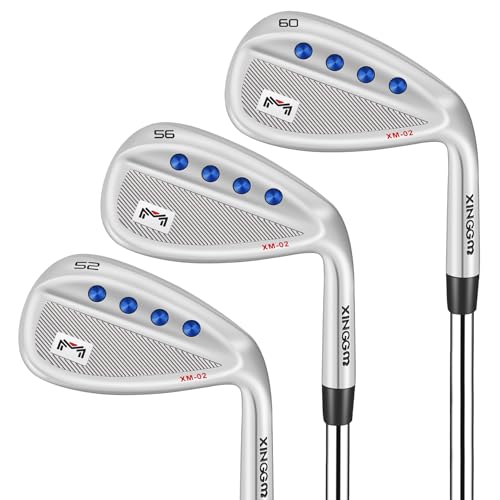 XINGGM Forged Golf Wedge Set for Men or Individual 48505254565860 Degree Gap Wedge Sand Wedge for Men Right HandMilled Face for More Spin Silver 525660 Degrees Set - Image 1