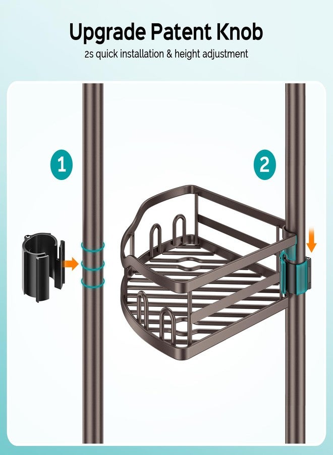 HAMITOR shower caddy tension pole - Bronze 1 - Image 2