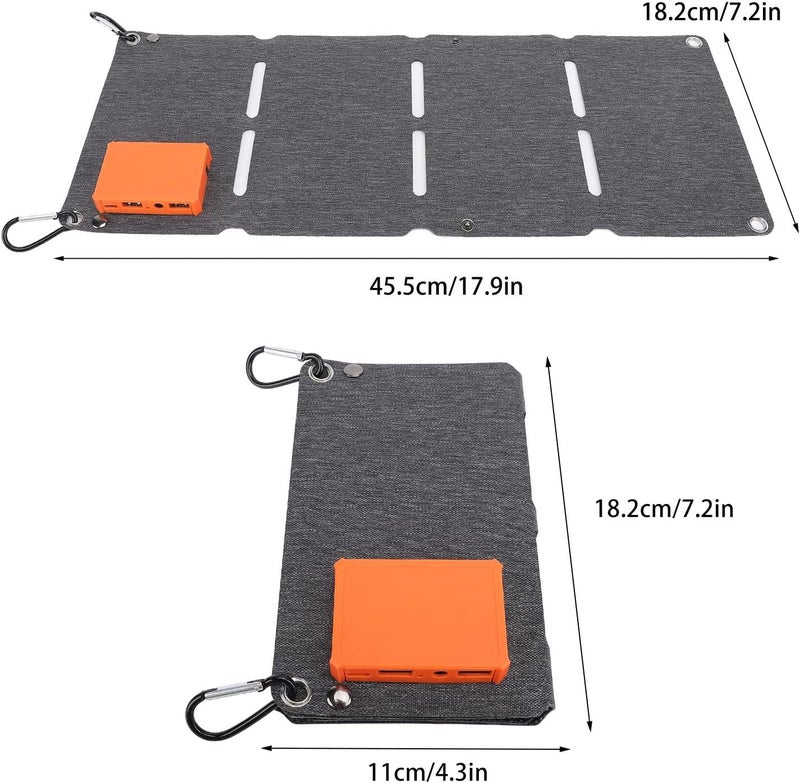 Ejoyous 40W Portable Solar Charger, USB Foldable Solar Charger with 4 Solar Panels for Phones, Power Banks, Tablets - Image 3