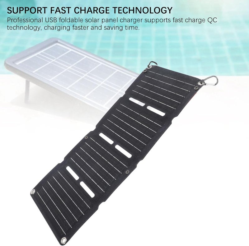 Ejoyous 40W Portable Solar Charger, USB Foldable Solar Charger with 4 Solar Panels for Phones, Power Banks, Tablets - Image 5