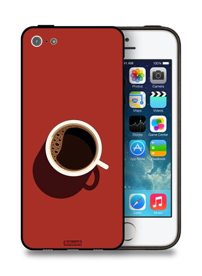 Tolwak Apple iPhone 5/5s/SE Protective Case Coffee Cup Art - Image 1