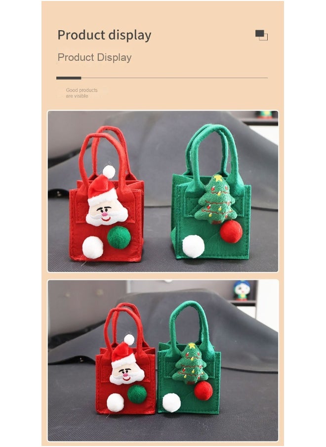 Generic - Christmas Eve Apple Gift Bag Felt Handheld Candy Packaging Box Small Gift Bag Peace Fruit Gift Box - Image 1