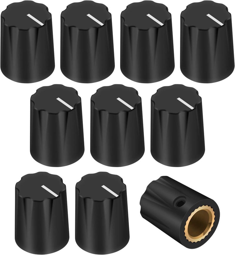 DAIERTEK 10pcs Black Davies 1900h Clone Guitar Effect Pedal knob 1/4 Shaft Set Screw for Amplifier amp boss Volume Control - Image 1