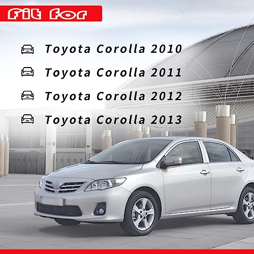 Getfarway شريط تغطية لوحة القيادة الجانبية اليسرى واليمنى Getfarway 55432-02220 55433-02140 متوافق مع تويوتا كورولا 2010 2011 2012 2013 - Image 2