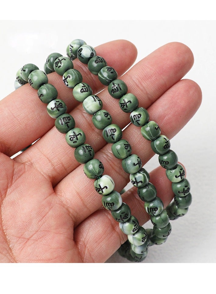 جي آر كيه سي مسبحة تسبيح من 99 خرزة بحجم 7×8 مم – خفيفة الوزن ومتينة، مثالية للاستخدام اليومي - Image 1