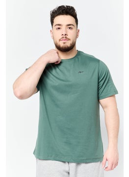 Reebok Men Sportswear Fit Short Sleeves Training T-Shirt, Green  - Image 1