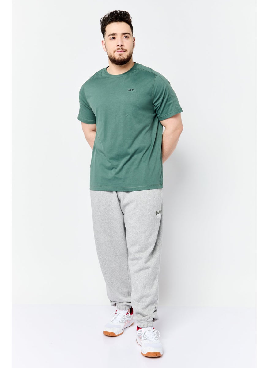 Reebok Men Sportswear Fit Short Sleeves Training T-Shirt, Green  - Image 3