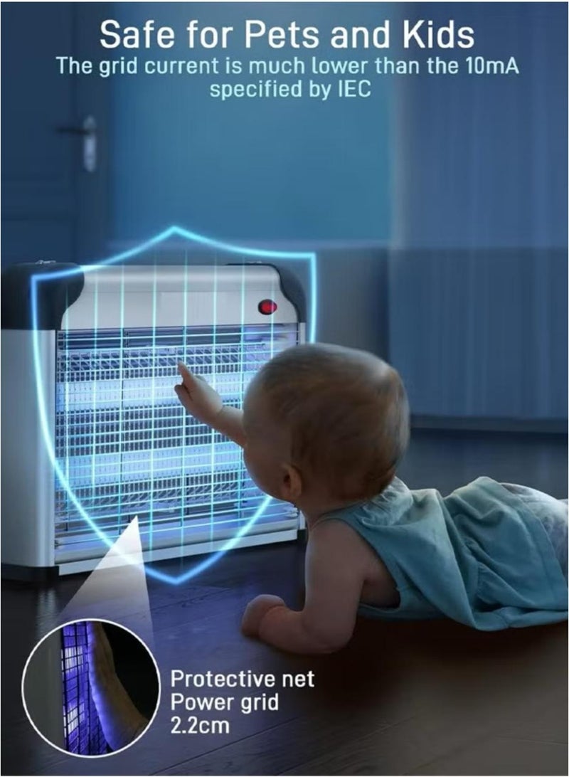 Denx insect killer, mosquito net, for flying insects, flies, wasps  and mosquitoes, with a capacity of 12 watts  for indoor and outdoor places  high quality - Image 2