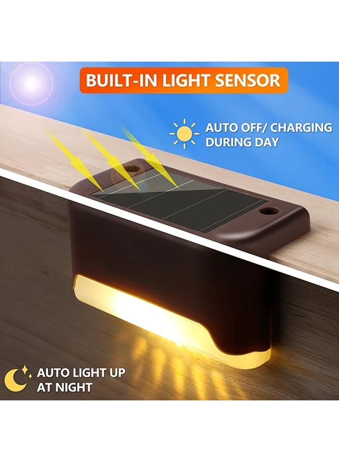 16 قطعة من أضضاء السطح الشمسية البيضاء المتغيرة الألوان للحدائق الخارجية وحواف المسابح LED - Image 3