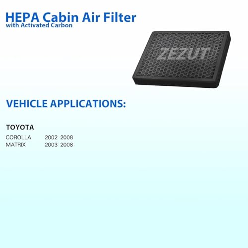 ZEZUT Cabin Air Filter, for Toyota Corolla (2002-2008) and Matrix (2003-2008) (CF10133) - Image 2