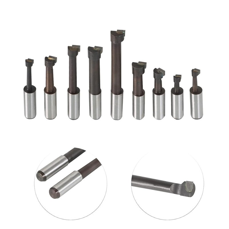 findmall 9Pcs Boring Head 1/2 Inch Carbide Boring Bar Set Milling with MT2 Handle 3/8-16 Thread 2 Inch Boring Bar Set - Image 3