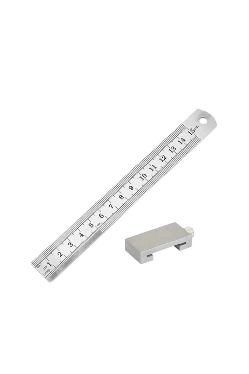 erorex 15cm Metal Carpenter Swenson Carpentry Square Woodworking Tools Carpentry Steel Ruler Positioning Li