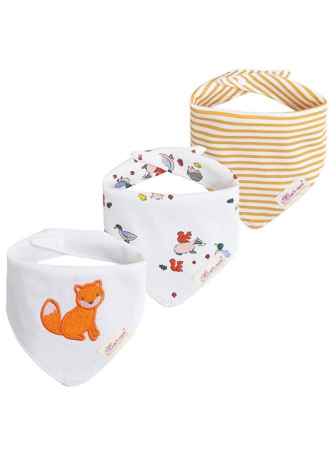 Nariele New Baby Double layer Triangle Towel Water Towel 3-piece Set