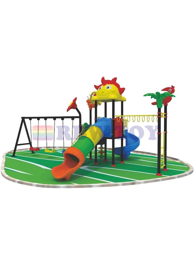 Rainbow Toys RBW TOYS Outdoor Games for Kids, Offer included Swings, Slides and Climbers Play-Ground Toys Area Size 770x510x360cm - Image 3