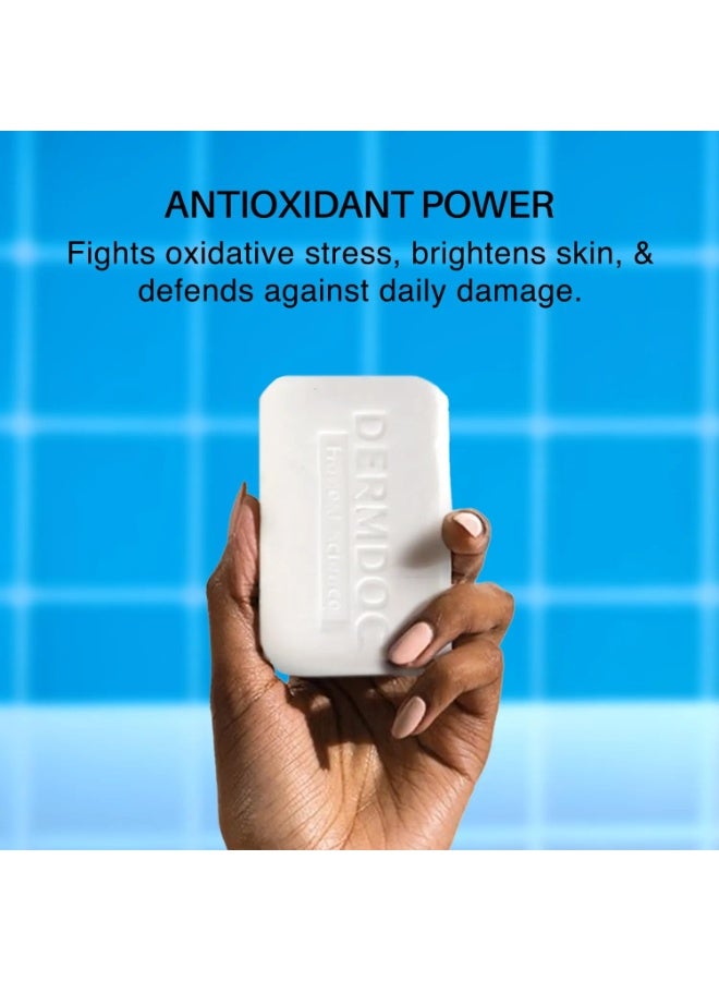 DERMDOC 0.5% Glutathione Cleansing Soap Bar (75 gm Pack of 3) | Soap Free Formula | Sensitive Skin Friendly | Skin Brightening | Gentle & Non-Drying - Image 4