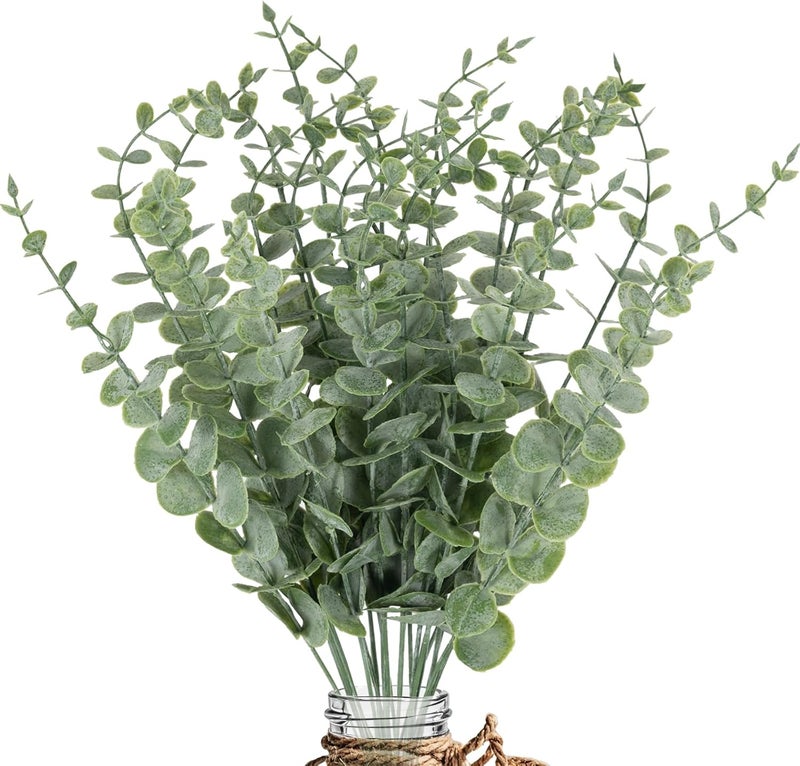 LYRWI 20pcs Eucalyptus Stems Artificial Eucalyptus Leaves Stems Artificial Fake Flowers for Home Office Flowers Bouquet Centerpiece Wedding Decoration Christmas Decor 2025 - Image 1