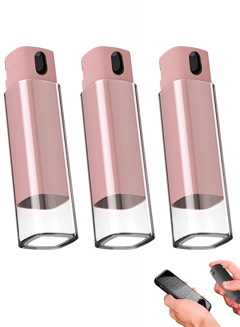 Taimi 3-Pcs All-in-One Touchscreen Cleaner, Spray and Built-in Microfiber Cloth with Clear Protective Case, Screen Cleaner for All Phones, Laptop and Tablet - Pink  - Image 1