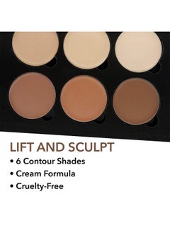W7 Lift & Sculpt Cream Contour Kit Concealing Highlighting & Contouring Makeup Palette StepbyStep Instructions Included  - Image 4