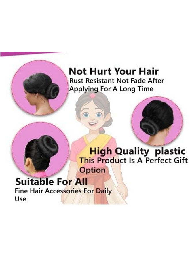 PALMATE Hair Donuts, Black (Pack Of 3) - Image 4