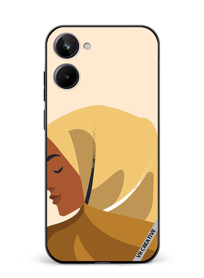 VR CREATIVE Protective Case Cover For Realme 10 Cartoon Woman Shape Design Multicolour - Image 1