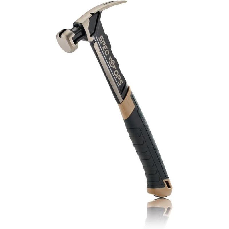 Spec-Ops Tools Nailing Hammer, 16 oz, Rip Claw, Smooth Face, Shock-Absorbing Grip, 3% Donated to Veterans - Image 1
