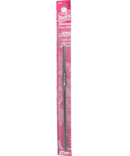 Susan Bates 5-1/2-Inch Silvalume Aluminum Crochet Hook, 5.5mm, Red - Image 5