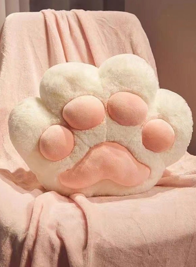 JCB CHIC بطانية وسادة كرتونية من الفانيلا كرتونية مبتكرة على شكل حيوان 2 في 1 لحاف وسادة وسادة متعددة الوظائف وسادة دعم الظهر وسادة وسادة ناعمة ودافئة لوسائد القيلولة لسرير أريكة سرير مكتب كرسي مكتب (أبيض) - Image 1