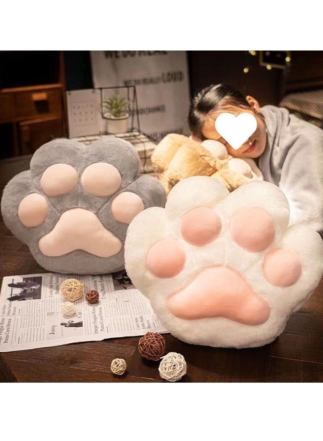 JCB CHIC بطانية وسادة كرتونية من الفانيلا كرتونية مبتكرة على شكل حيوان 2 في 1 لحاف وسادة وسادة متعددة الوظائف وسادة دعم الظهر وسادة وسادة ناعمة ودافئة لوسائد القيلولة لسرير أريكة سرير مكتب كرسي مكتب (أبيض) - Image 4