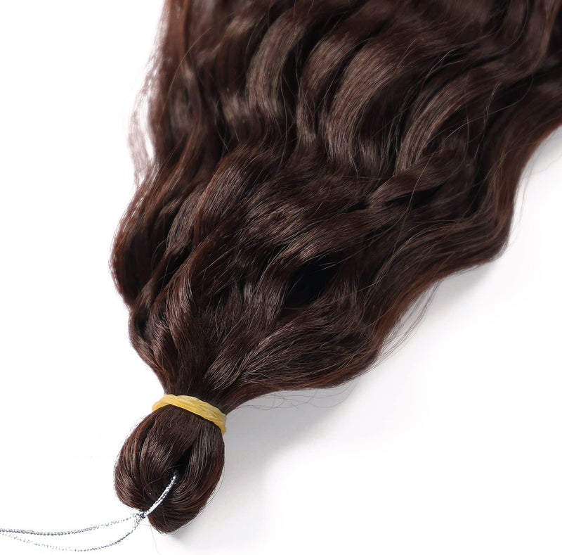 MAYSA Ocean Wave Crochet Hair Wavy Crochet Hair 22 inch Curly Crochet Synthetic Hair Extensions 6packs #4Brown - Image 4