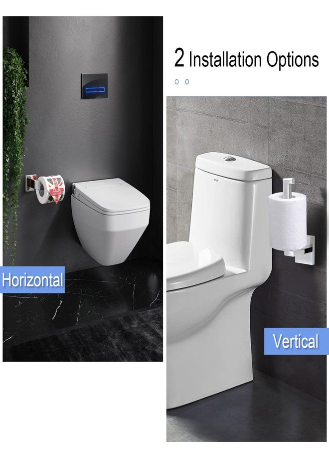 TNOMS Toilet Paper Holder Wall Mount Toilet Paper Roll Holder Stainless Steel Polished Chrome - Image 4