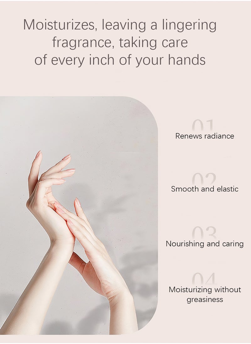 ZHENXIU 4Pcs Moist Essence Hand Cream Set, Scented Candles Gift Set, Hand Cream Gift Set, Moisturizing Travel Size Mini Hand Lotion for Dry Cracked, Birthday Gifts for Unisex 30G/Pcs  - Image 4