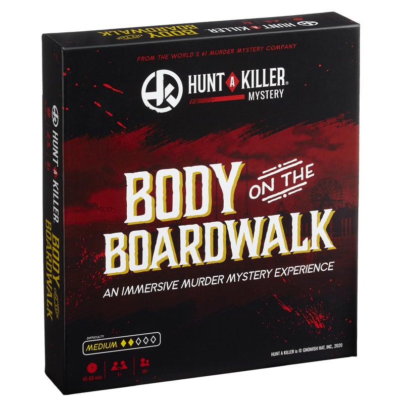 Hunt A Killer Body On The Boardwalk Catch the Amusement Park Killer Interactive Unsolved Mysteries Game Mystery Box for Game Night Murder Mysteries Card Puzzle Board Games For Ages 14 and up
