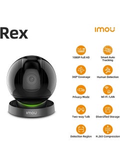 IMOU 2MP 1080P Security Camera Surveillance Camera Indoor, 360° Cruise Wi-Fi Camera for Home Smart with Human Detection Motion Tracking Two-Way Talk IR Night Vision Privacy Mode Sound Light Alert  - Image 2