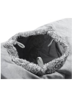 A.M Collapsible Cat Tunnel 2 Window Suede Cat Play Tube Toy for Large Cats with Scratching Ball Crinkle Paper, Long 130 cm x diameter 30 cm, Grey  - Image 5