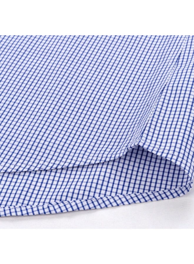Firs Men's Long-sleeve Shirt, Wrinkle-free Business Casual Pure Cotton Shirt, A1-879 Long-sleeve Plaid, Size 42 - Image 2