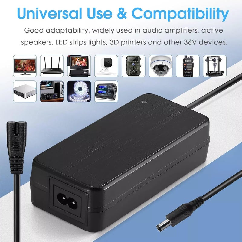 Nobsound 216W 36V/6A DC Power Supply Adapter Charger AC 100-240V Transformer (36V/6A) - Image 4