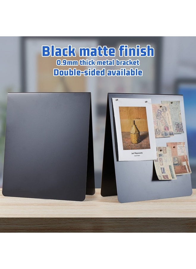 Leinuosen 12 X 10 Inch Magnetic Bulletin Board Magnet Display Board Dry Erase Memo Board Freestanding Display Board Metal Easel For Magnet Display For Tabletop Desktop Home Office Decors(1 Pcs)  - Image 4