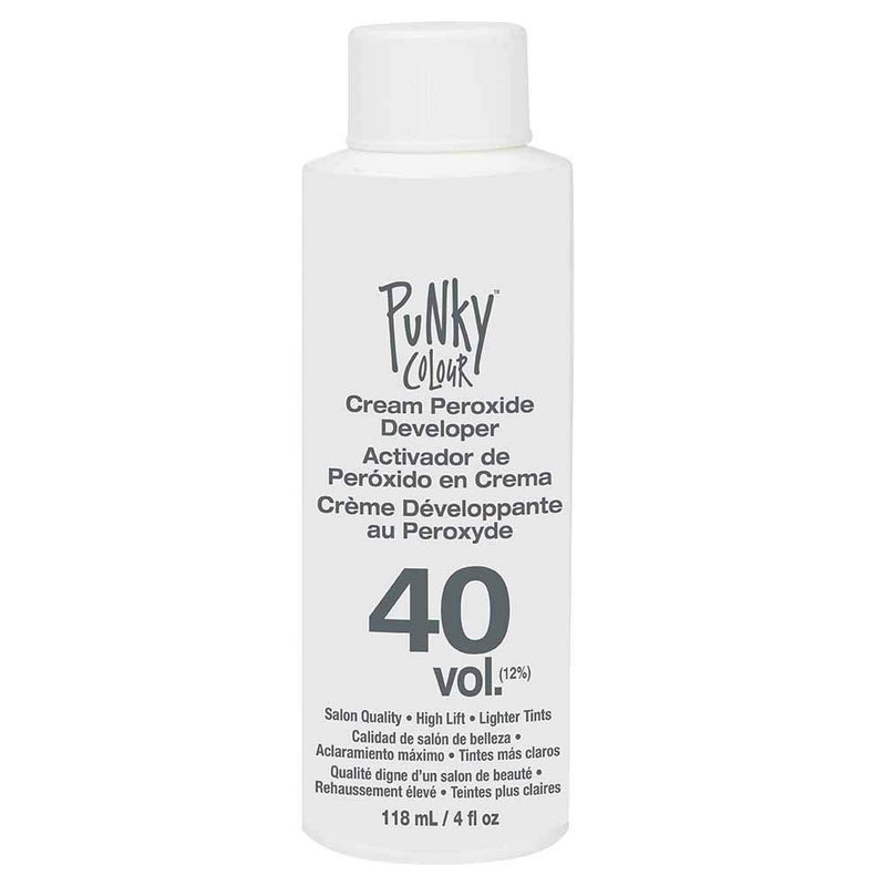Punky Cream Peroxide Hair Dye Developer 40 Volume â€“ Hair Bleach Developer for Medium to High Lift, 118ml - Image 1
