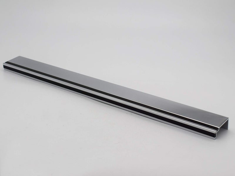 RAB Handle Aluminum Kitchen and Office Drawer/Cabinet/Door/Wardrobe Profile Handle (Code:- Hand P02, Finish:- CP-Black, Size:- 20") - Image 5