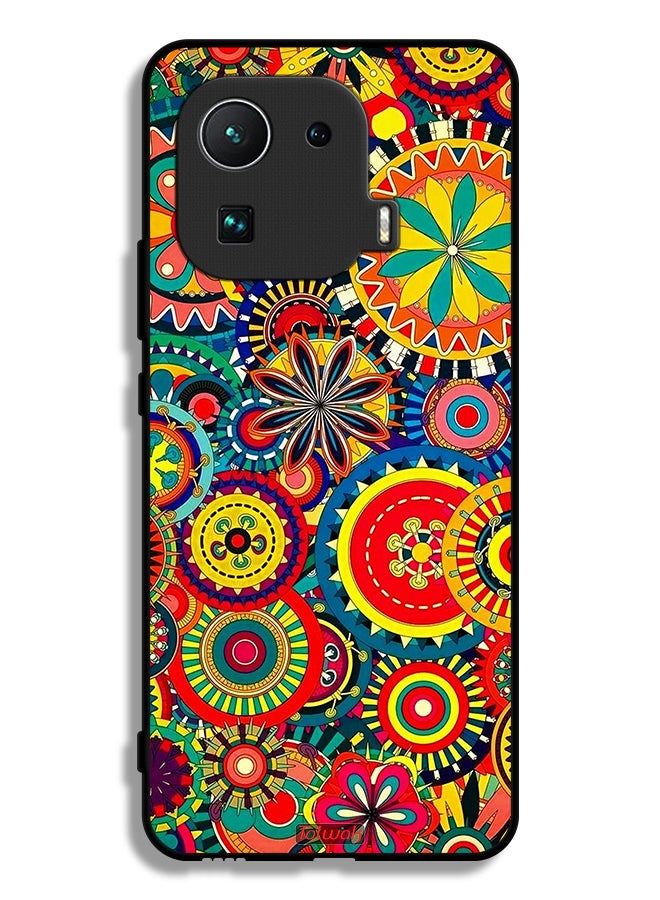 Tolwak Xiaomi Mi 11 Pro Protective Case Cover Colorful Mandala Pattern - Image 2