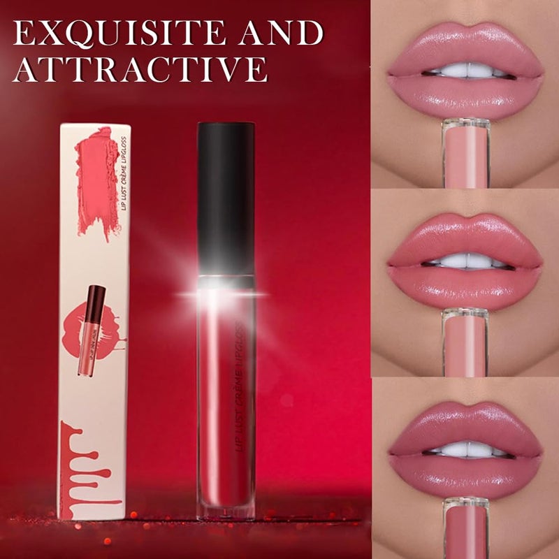 12 Colors Cream Texture Lipstick, 2026 Upgrade 12 Colors Lips Staining Lip Oil Long Lasting Lip Gloss Natural Non-Stick Non-Fading Liquid Lipstick, Hydrating Lip Tint Waterproof LipStain (#7) - Image 4