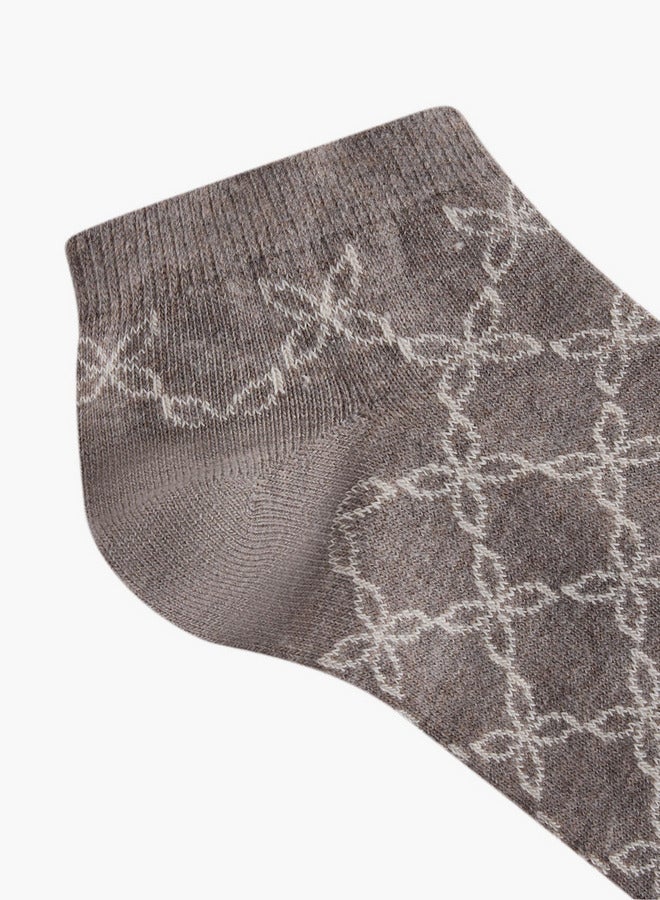 Celeste Printed Ankle Length Socks - Set of 5 - Image 5