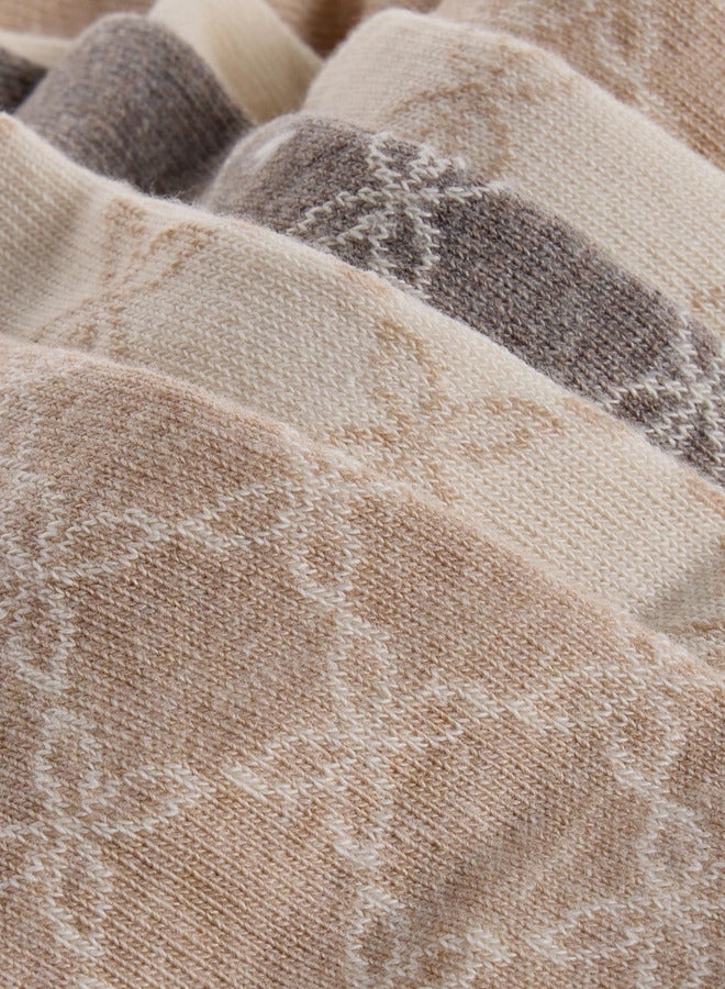 Celeste Printed Ankle Length Socks - Set of 5 - Image 4