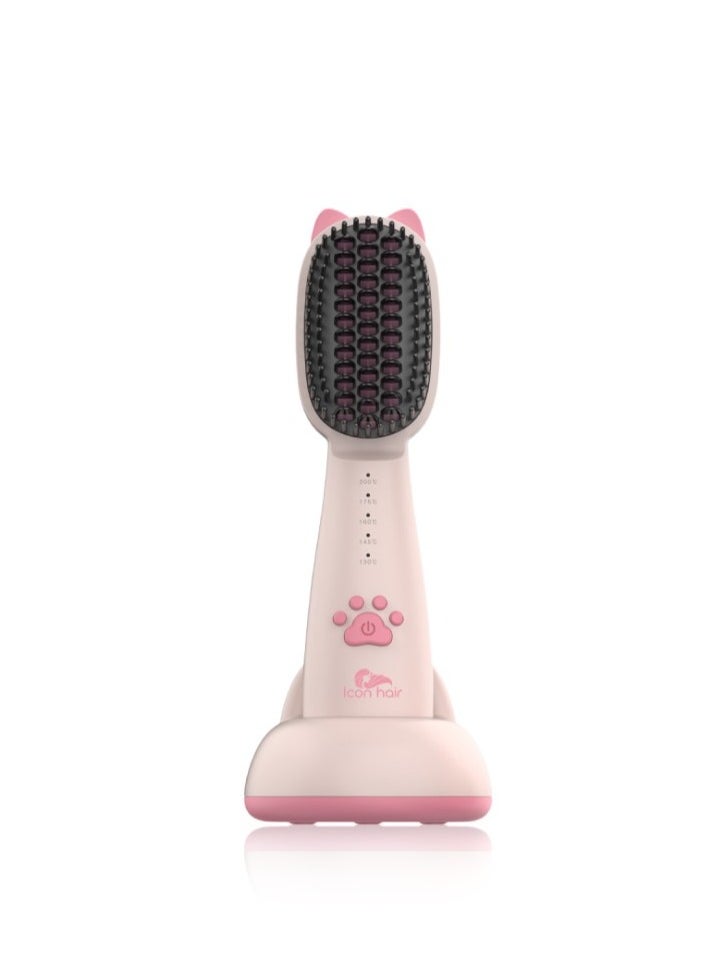 Icon Hair Thermal Hair Straightening Brush Pink - pzsku/Z13FA18285281E9C896EBZ/45/_/1700309700/cf8b8a7b-bab7-4b9d-9a3f-e737596a29dc