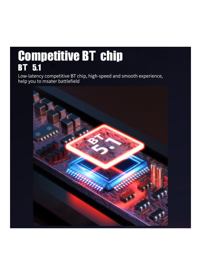 نيبمينينت سماعة إيربادز لاسلكية طراز M28 تعمل بتقنية البلوتوث 5.1 للألعاب أسود - Image 4