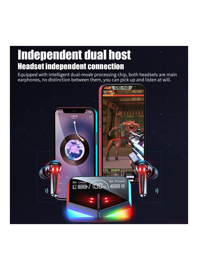 نيبمينينت سماعة إيربادز لاسلكية طراز M28 تعمل بتقنية البلوتوث 5.1 للألعاب أسود - Image 3