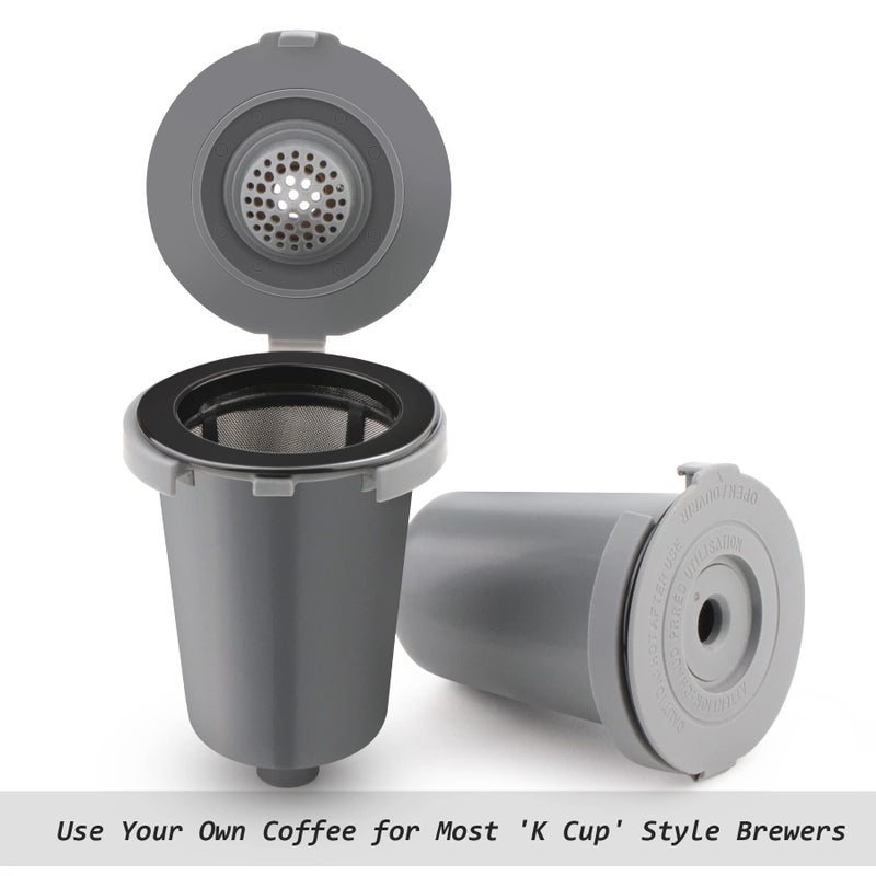 FIRJOY Reusable Filter Cup For Cuisinart  Gray (2 Pack) - Image 4