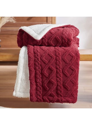 Bedsure Sherpa Blanket Twin Size - Twin Blanket Fuzzy Soft Cozy Throw for Couch, Fleece Thick Warm Blanket for Winter, Red, 60x80 Inches - pzsku/Z13FA3640830DF6354A9BZ/45/_/1728377708/8835d5de-f7eb-408b-aeea-503346870dfd